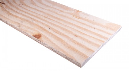 2.4 x 1.2 x 18mm Softwood Plywood Sheet